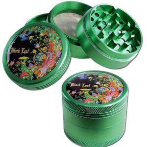 Mlinček Aluminium Grinder Chip CNC 'Green - Mushroom' 4-part 50mm