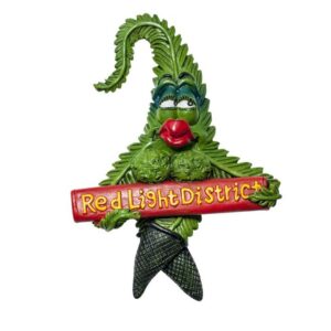 Magnet gumijast list konoplje Cannabuds 'Red Light District'