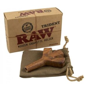 RAW Trident Wooden Cigarette Holder