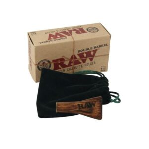 RAW Wooden Double Barrel Cig Holder 1 1/4