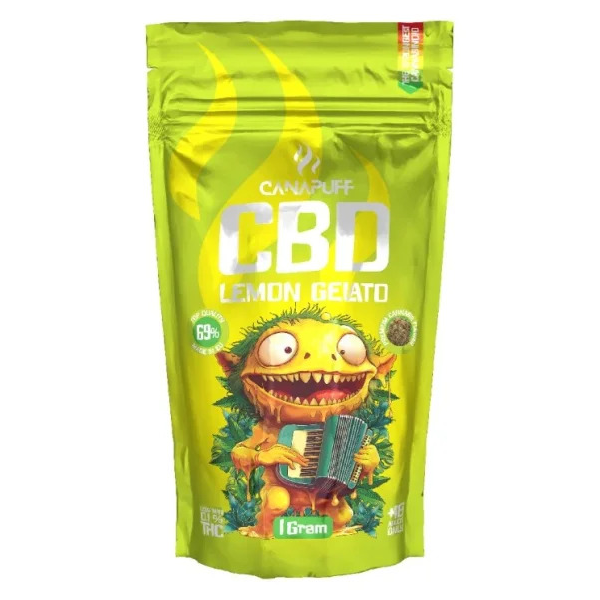 Vršički konoplje Lemon Gelato 69% CBD 3g