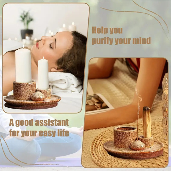 Keramično držalo za kadila Leopard - slika 3