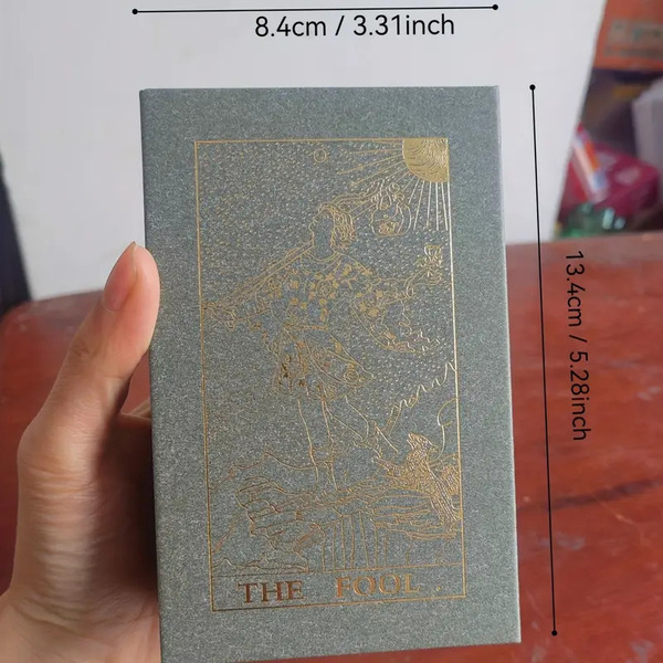 TAROT Gold foil 'The Fool' Grey Box - slika 12
