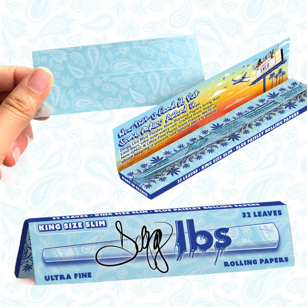 Papirčki Snoop Dogg Blue Paisley KSlim