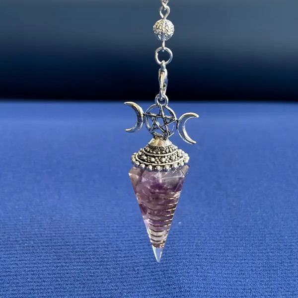 Nihalo / Pendulum Amethyst #2 (Star/Moon)