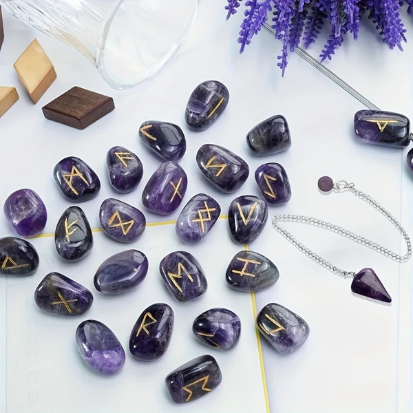 RUNE Amethyst Stone Set - slika 2