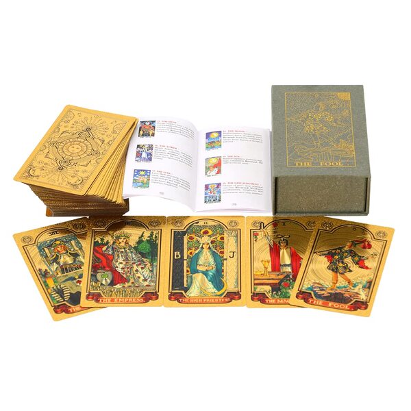 TAROT Gold foil 'The Fool' Grey Box - slika 3