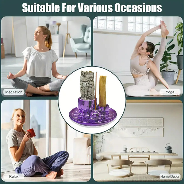 Keramično držalo za kadila Viola - slika 4