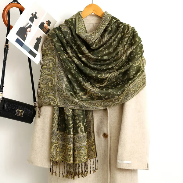 Ruta / Šal Parsley Green Forest Scarf