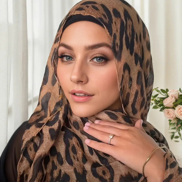 Ruta / Šal Leopard #1 Natural Scarf - slika 6