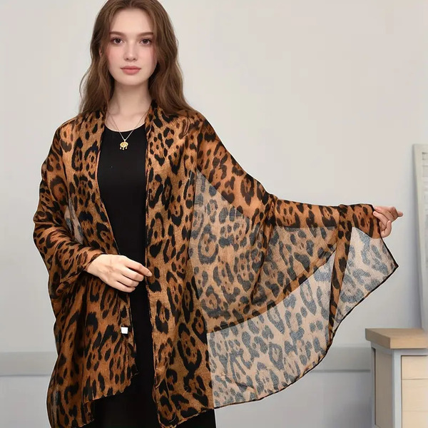 Ruta / Šal Leopard #1 Natural Scarf - slika 2