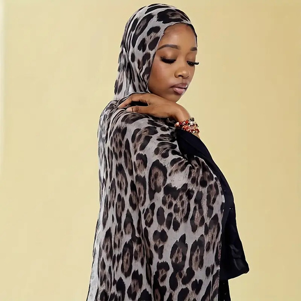 Ruta / Šal Leopard #2 Grey Scarf - slika 3