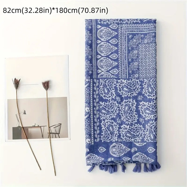 Ruta / Šal Boho Blue Scarf - slika 4