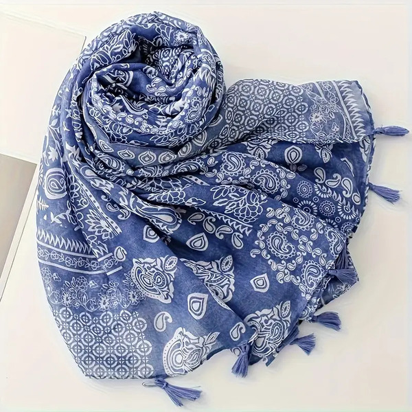 Ruta / Šal Boho Blue Scarf