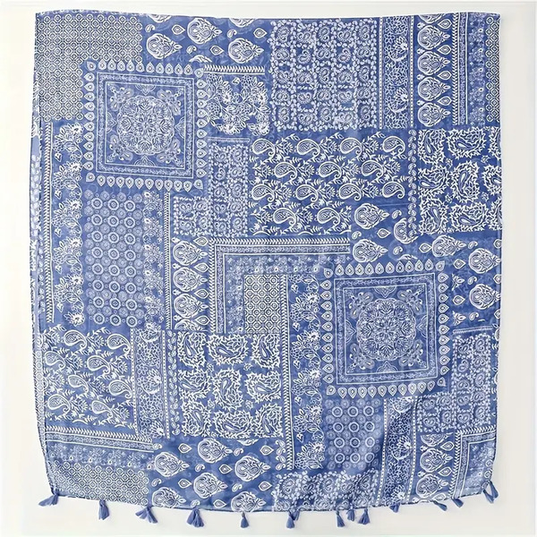 Ruta / Šal Boho Blue Scarf - slika 7