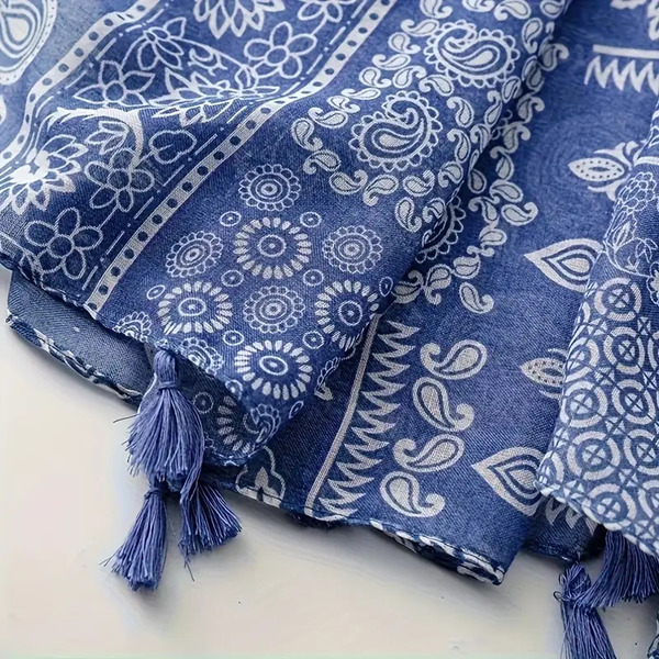 Ruta / Šal Boho Blue Scarf - slika 3