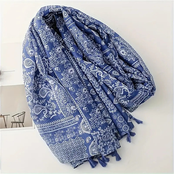 Ruta / Šal Boho Blue Scarf - slika 5