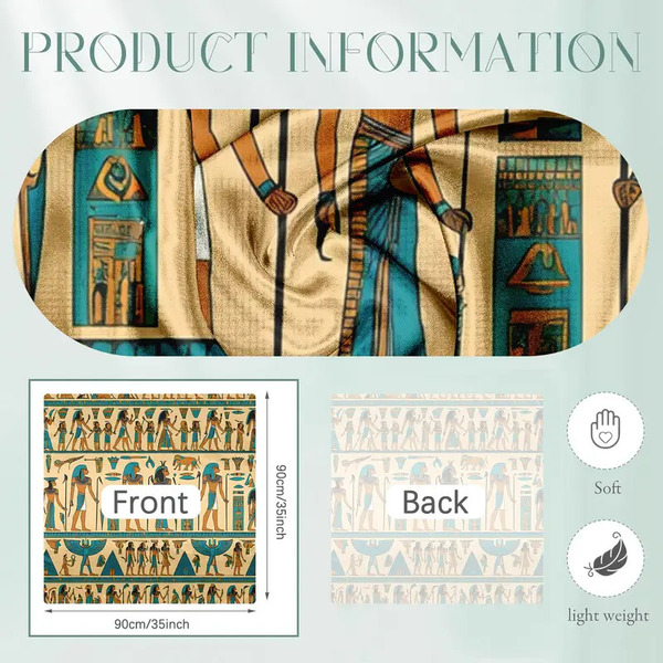 Ruta / Šal Egypt hieroglyph Scarf - slika 5