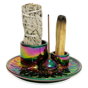 Keramično držalo za kadila Rainbow
