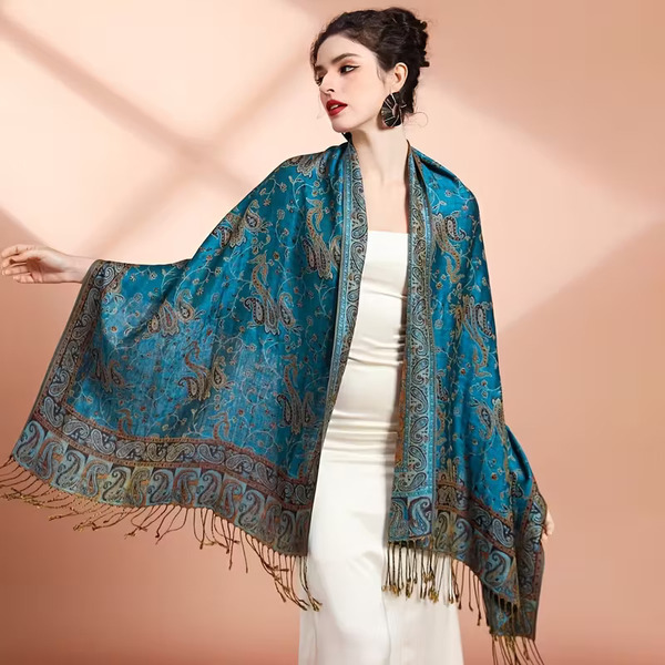 Ruta / Šal Parsley River / Lake Blue Scarf - slika 4