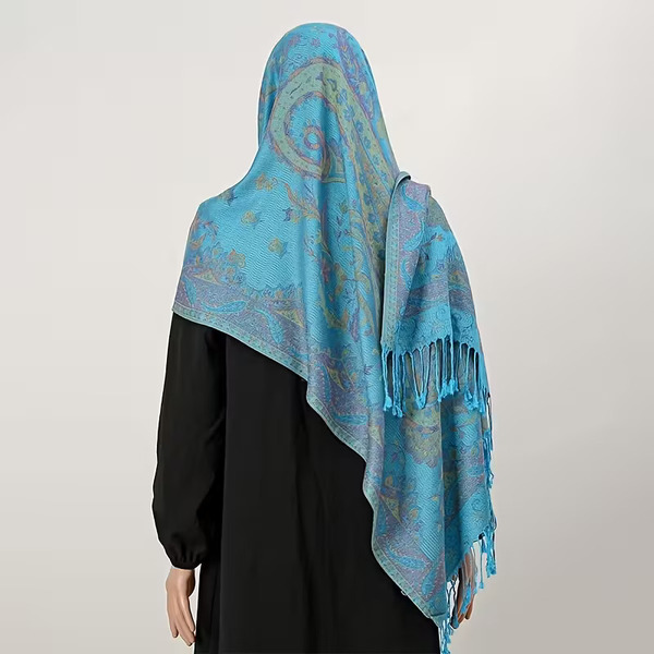 Ruta / Šal Parsley Sky Blue Scarf - slika 3