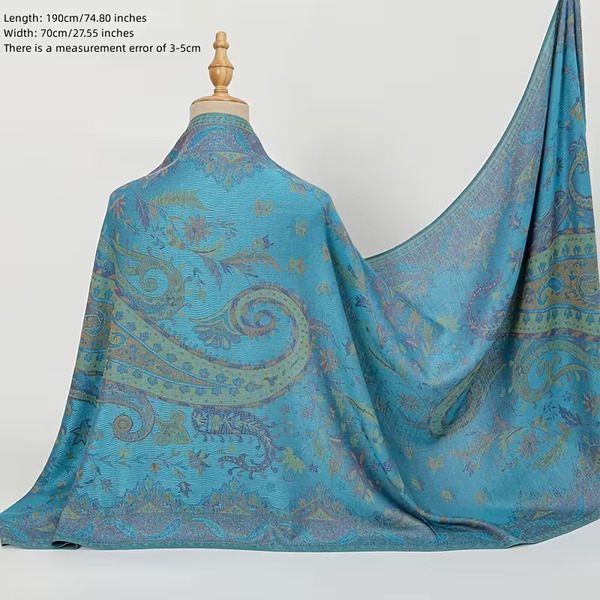 Ruta / Šal Parsley Sky Blue Scarf - slika 4