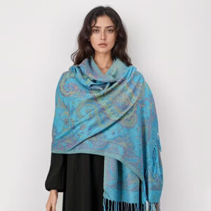 Alternative view of Ruta / Šal Parsley Sky Blue Scarf