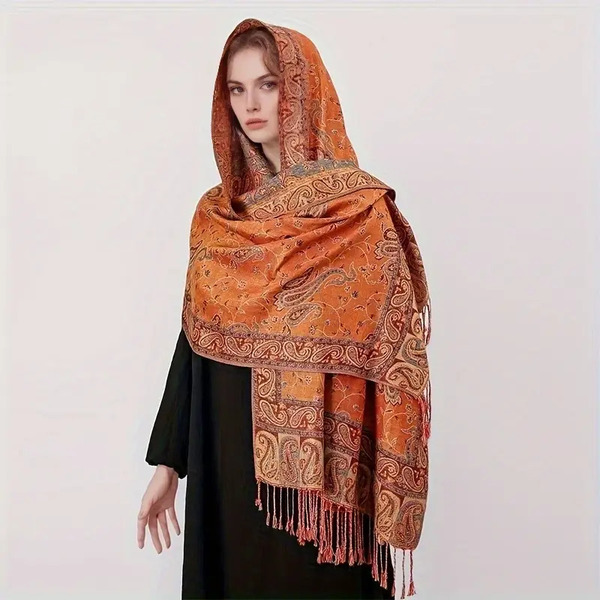 Ruta / Šal Parsley Orange Mandarina Scarf - slika 3