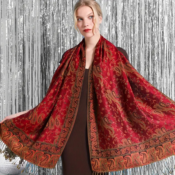 Ruta / Šal Parsley Red Ruby Scarf