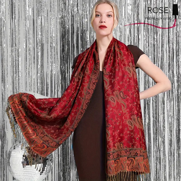 Ruta / Šal Parsley Red Ruby Scarf - slika 3