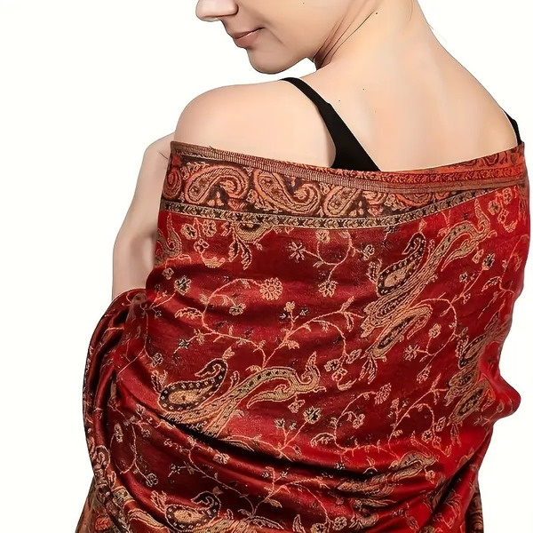 Ruta / Šal Parsley Red Ruby Scarf - slika 5