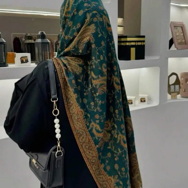 Ruta / Šal Parsley Turquoise Gold Scarf - slika 11