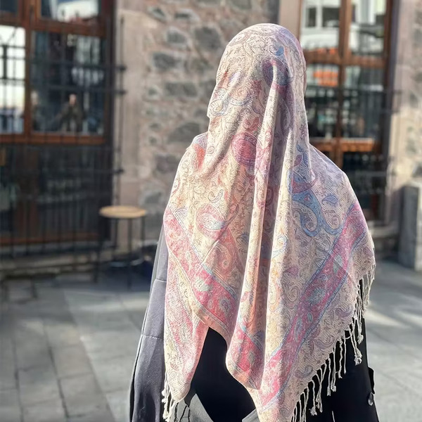 Ruta / Šal Parsley White Pink Scarf - slika 3