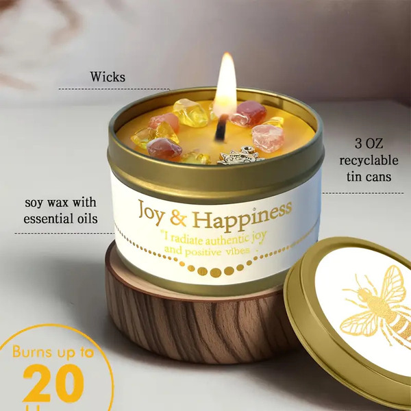 Sveča Joy and happiness za Veselje - slika 16