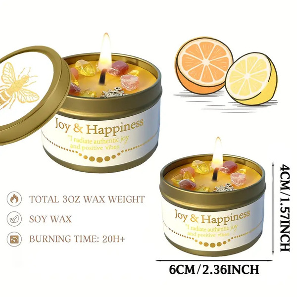 Sveča Joy and happiness za Veselje - slika 3