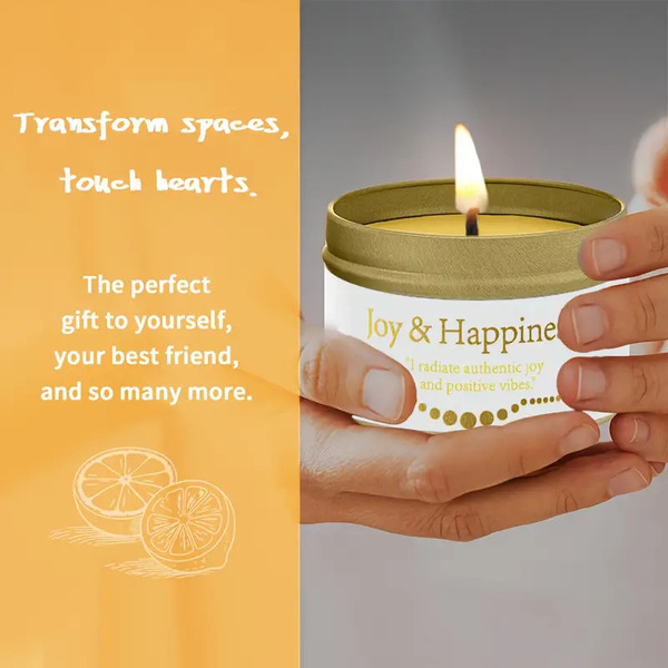Sveča Joy and happiness za Veselje - slika 2