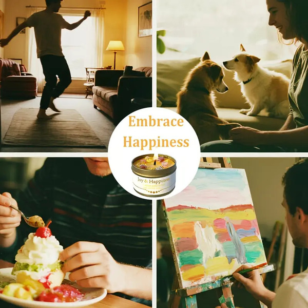 Sveča Joy and happiness za Veselje - slika 5