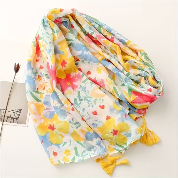 Ruta / Šal Boho Tropic Flower Scarf - slika 6