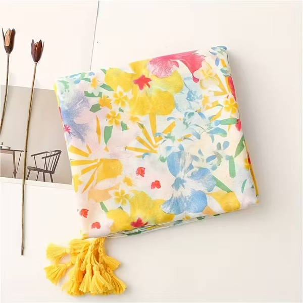 Ruta / Šal Boho Tropic Flower Scarf - slika 4