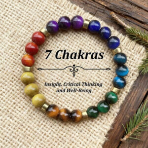 Zapestnica iz kristalov  - Chacras (za ravnovesje)