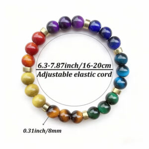 Alternative view of Zapestnica iz kristalov  - Chacras (za ravnovesje)