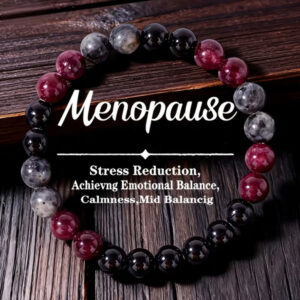 Zapestnica iz kristalov - MENOPAUZA (Rdeča)