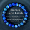 Zapestnica iz kristalov – Za srečo (Phoenix Lapis Lazuli)