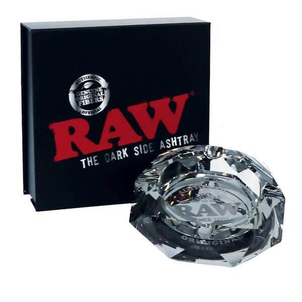 Raw Darkside Prism Glass Ashtray / Pepelnik - slika 4