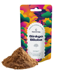 Ginkgo (Ginkgo Biloba) Izvleček (24 % flavonoidi in 6 % lactoni) 5 g