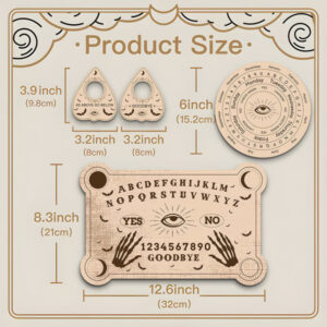 Lesena Podlaga Ouija 4 pcs - slika 2